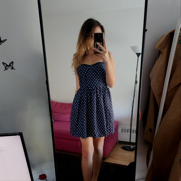 blue polka dot dress - Picture 5 of 5